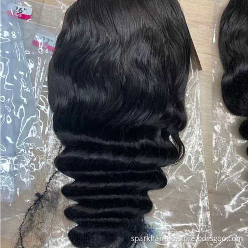 Cheap Human Hair Wigs For Black Women Brazilian Virgin Cuticle Aligned Human Hair 13x6 Lace Front Wig Loose Wave Hot Sale